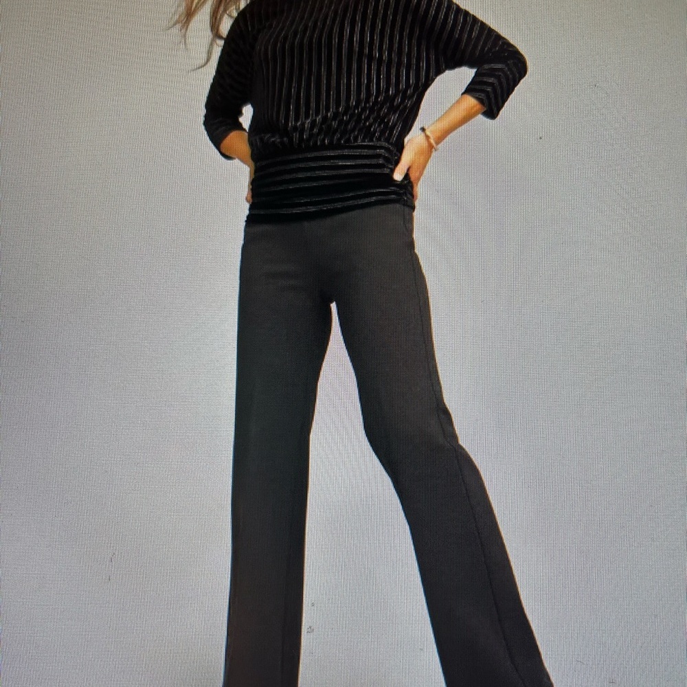 Cleveland Street of NY Black Wide Leg Women's Pants. Size 12P. NWTGS